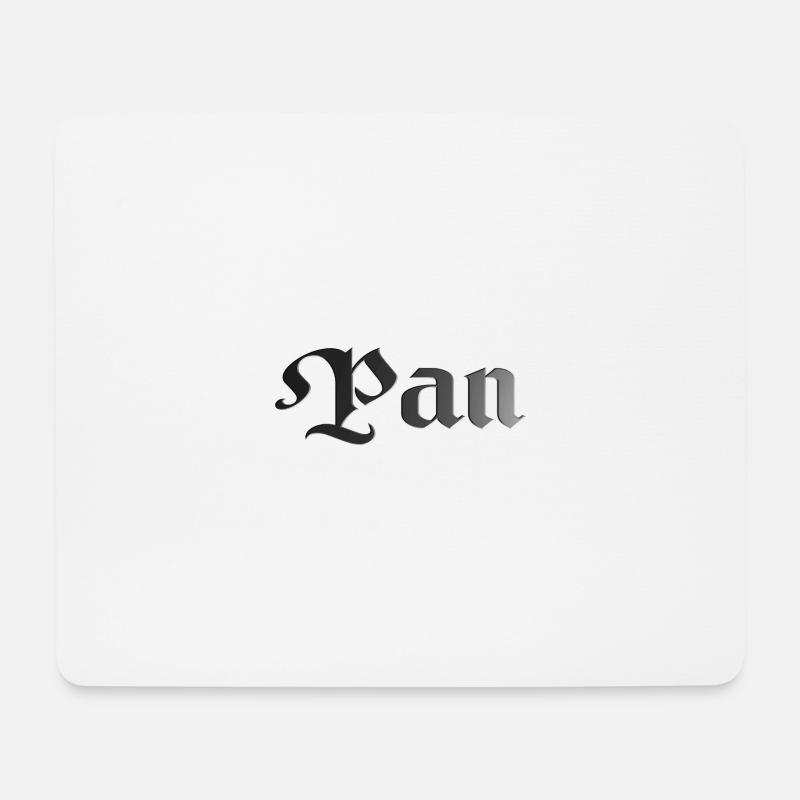 Pan - Mousepad (Querformat) - Weiß