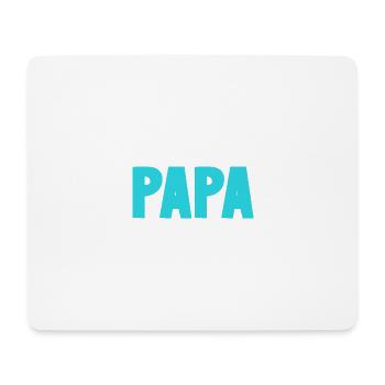 FROHER VATERTAG. PAPA. VATERTAG. VATER - Mousepad (Querformat) - Weiß - Vorne