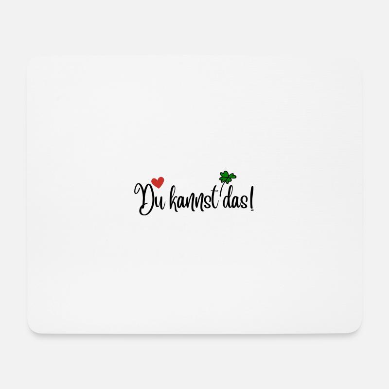 Du kannst das! - Mousepad (Querformat) - Weiß