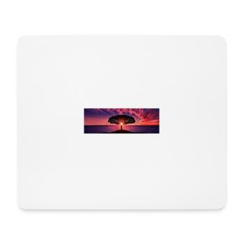 Sonnenuntergang - Mousepad (Querformat) - Weiß - Vorne