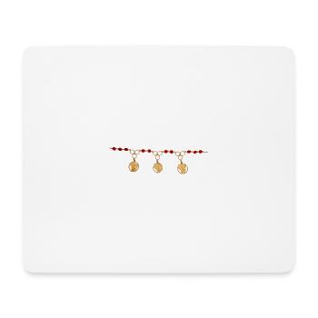 Collier Or 1 - Carte de Guyane - Tapis de souris (format paysage) - blanc - Devant