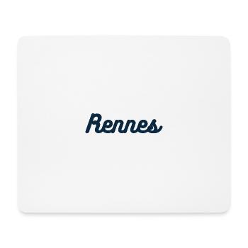 Rennes - Tapis de souris (format paysage) - blanc - Devant