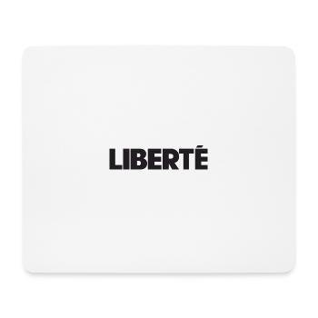 Liberte - Tapis de souris (format paysage) - blanc - Devant
