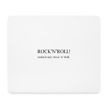 Rock'n'Roll! einfach nur Rock 'n' Roll. - Mousepad (Querformat) - Weiß - Vorne