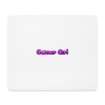 Gamer Girl - Mousepad (Querformat) - Weiß - Vorne