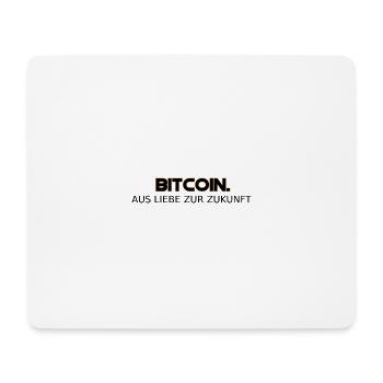 Bitcoin Shirt für Zukunftsdenker - Mousepad (Querformat) - Weiß - Vorne