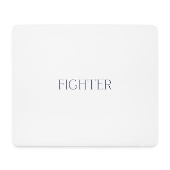 Combattant - Tapis de souris (format paysage) - blanc - Devant