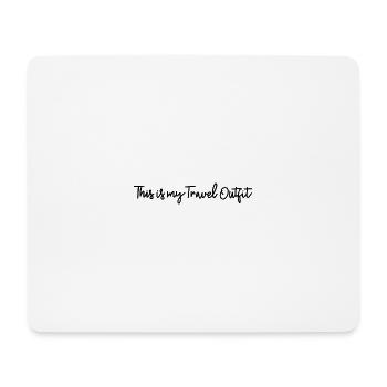 Travel Outfit black - Mouse Pad (horizontal) - white - Front