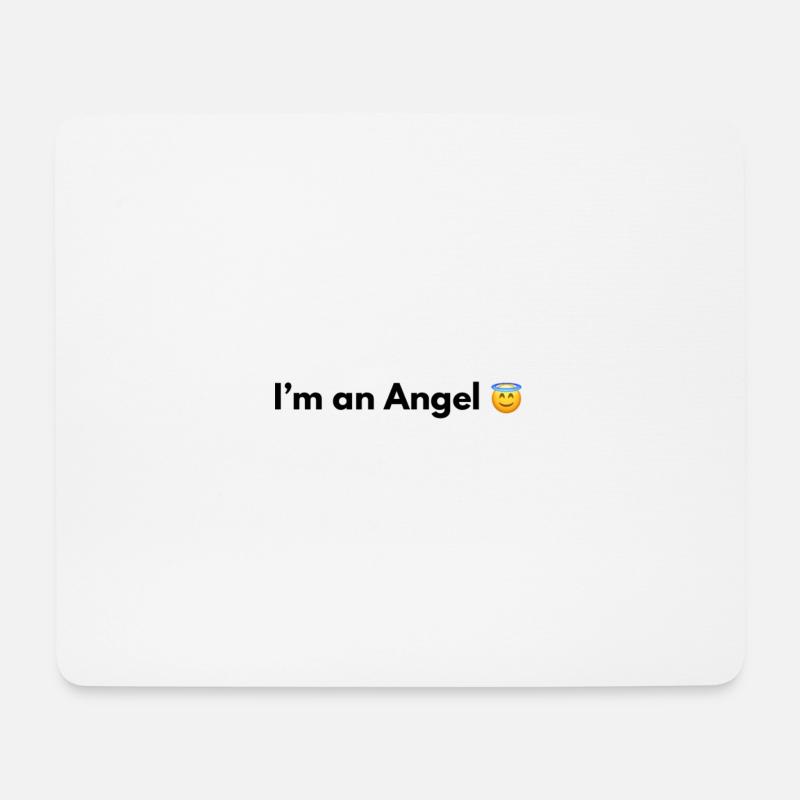 I AM AN ANGEL - Mousepad (Querformat) - Weiß