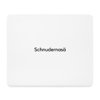 schnudernasä - Mousepad (Querformat) - Weiß - Vorne