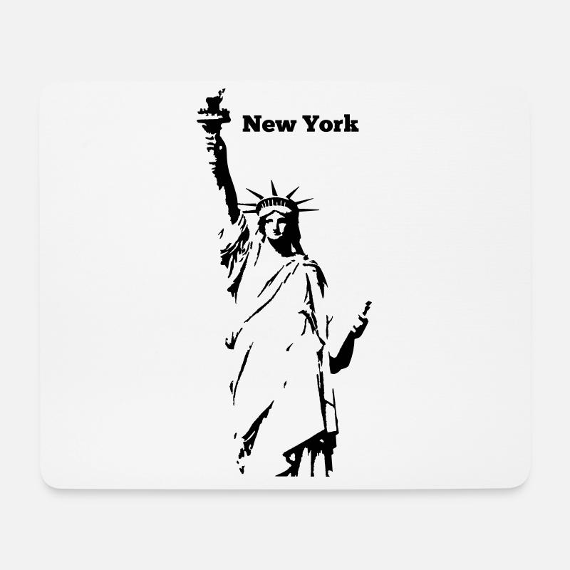New York - Mousepad (Querformat) - Weiß