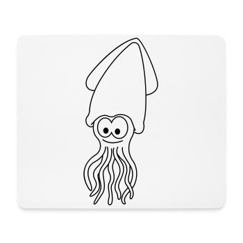 Squid Comic Animal - Tapis de souris (format paysage) - blanc - Devant