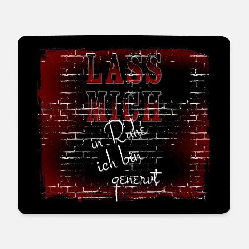 LASS MICH in Ruhe ich bin genervt - Mauspad - Mousepad (Querformat) - Weiß