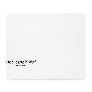 Cash - Mousepad (Querformat) - Weiß - Vorne