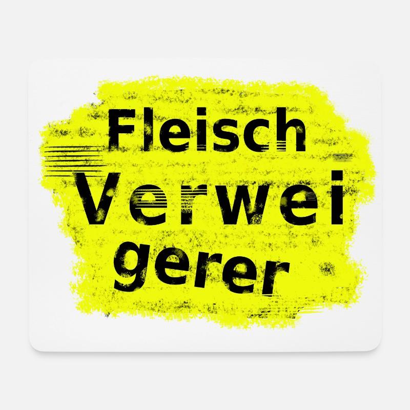 Fleischverweigerer - Mousepad (Querformat) - Weiß