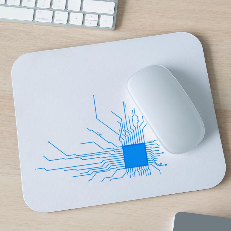 board blue computer pc admin core cpu nerd code Mouse Pad (horizontal)