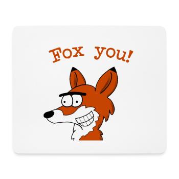 Fox vous! - Tapis de souris (format paysage) - blanc - Devant