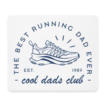Dad run running the best runner ever funny quotes - Mouse Pad (horizontal) - white - Front