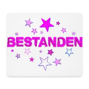 Bestanden Abschluss Prüfung Abi bestanden rosa - Mousepad (Querformat) - Weiß - Vorne