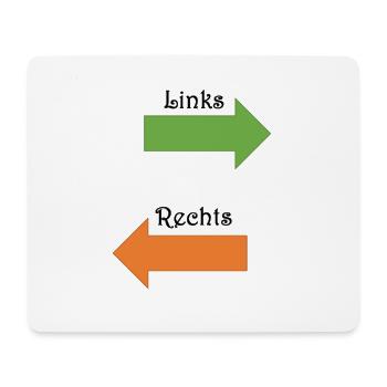 Left and right - Mouse Pad (horizontal) - white - Front