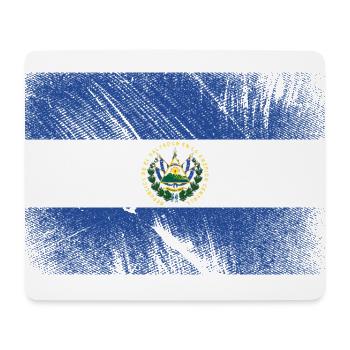 Drapeau du Salvador - Vintage Grunge - Tapis de souris (format paysage) - blanc - Devant