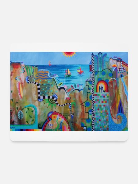 A52, Gemälde Cilia de Munnik - Mousepad (Querformat) - Weiß