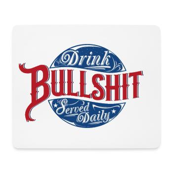BULLSHIT Tee Shirts - Tapis de souris (format paysage) - blanc - Devant