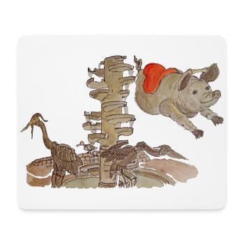 Puppenbrunnen Erkelenz, 41812 Kreis Heinsberg, NRW - Mouse Pad (horizontal) - white - Front