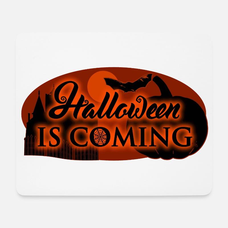 Halloween approche - Tapis de souris (format paysage) - blanc