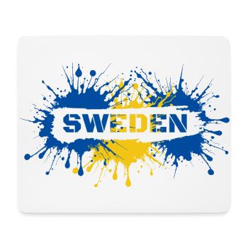 Swedish in modern street-art style - Sweden - Mouse Pad (horizontal) - white - Front