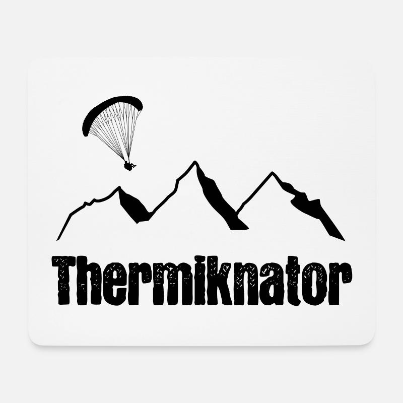 Thermiknator - Mousepad (Querformat) - Weiß