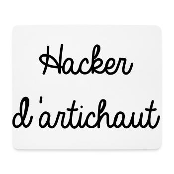 hacker d'artichaut - Tapis de souris (format paysage) - blanc - Devant