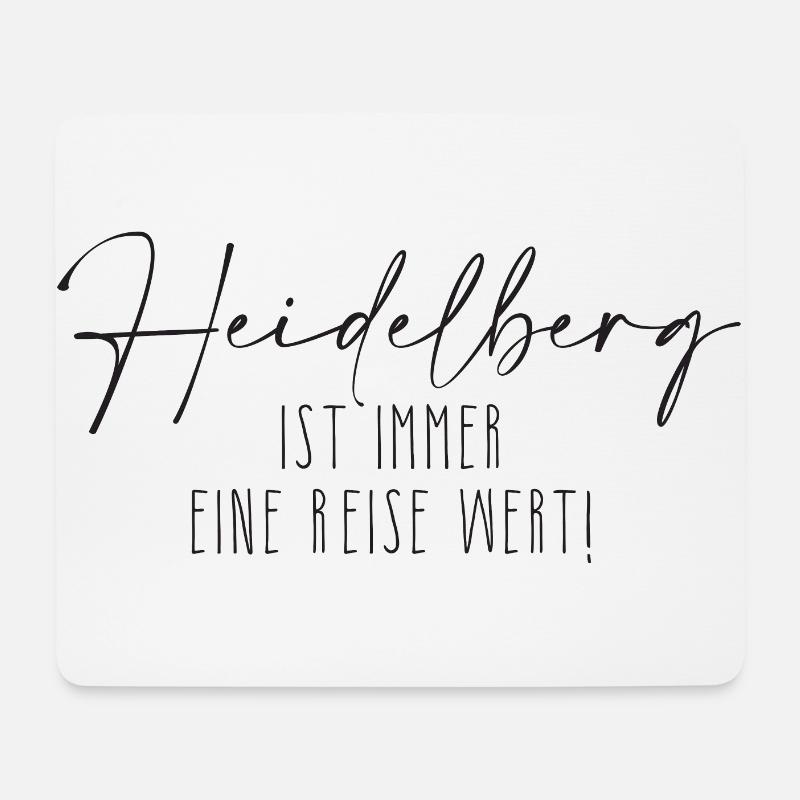 Heidelberg - immer eine Reise wert - Mousepad (Querformat) - Weiß