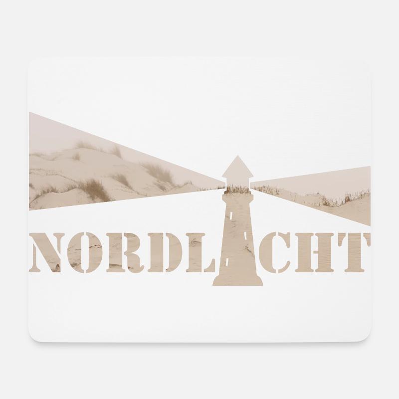 Northern light dune - Mouse Pad (horizontal) - white