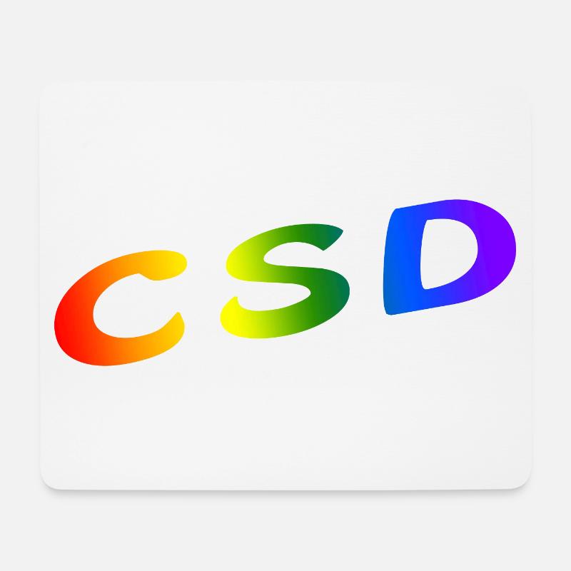 CSD - Mousepad (Querformat) - Weiß
