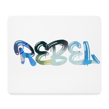rebel,schrift,bunt,malerei,graffiti - Mousepad (Querformat) - Weiß - Vorne