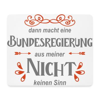 Politik Spruch - Mousepad (Querformat) - Weiß - Vorne