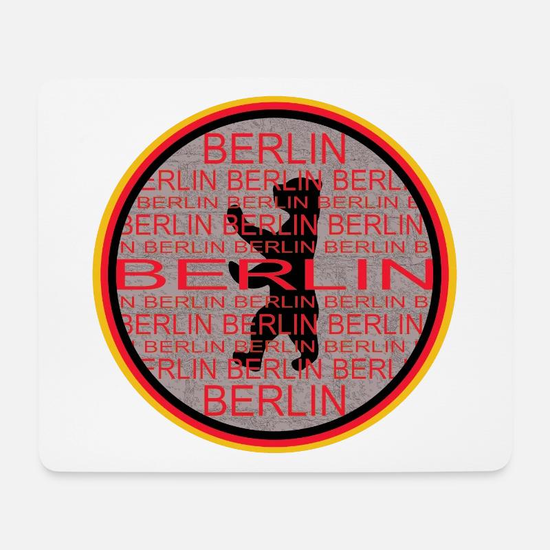 Berlin Bär - Mousepad (Querformat) - Weiß