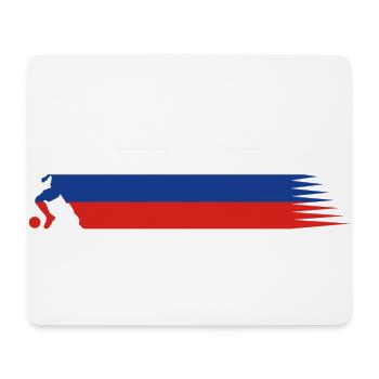 Russia Flag - Football National Team - Tapis de souris (format paysage) - blanc - Devant