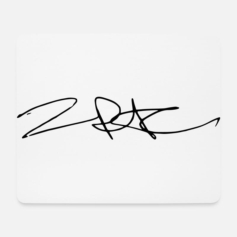 Tu pac Shakur Signature - Tapis de souris (format paysage) - blanc