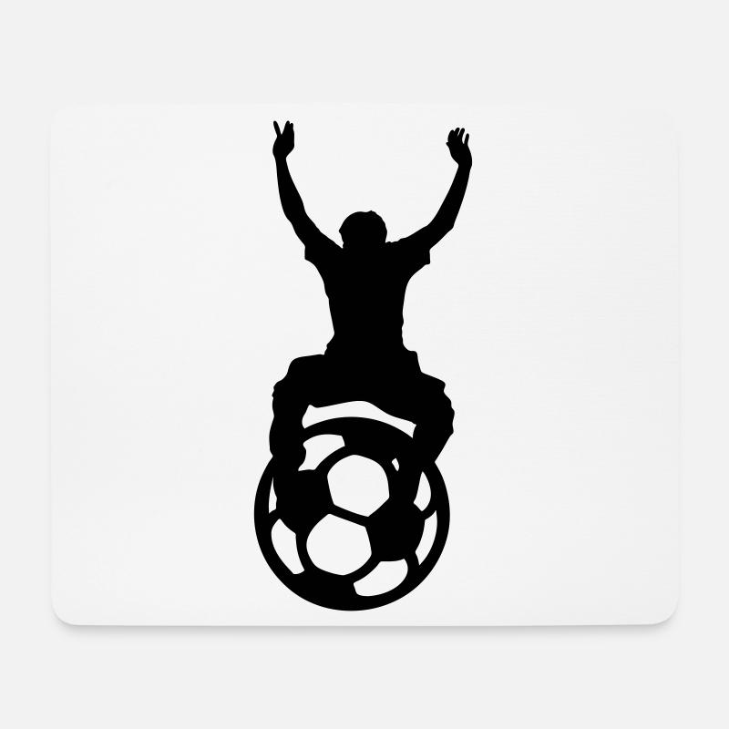 Geschenk Fußball, WM, EM, Sport, Fan - Mousepad (Querformat) - Weiß