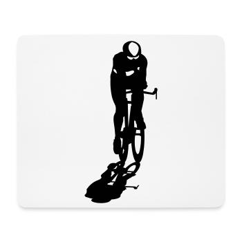 Rennrad  - Mousepad (Querformat) - Weiß - Vorne