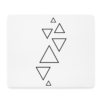 triangles formes hipster - Tapis de souris (format paysage) - blanc - Devant