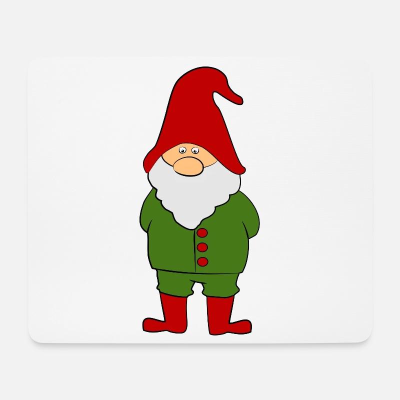 Wichtel Zwerg - Mousepad (Querformat) - Weiß