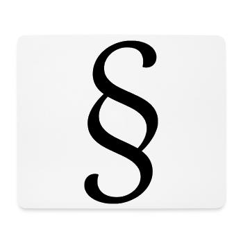Jura Rechtsanwalt Paragraph Jurist Gericht Gesetz - Mousepad (Querformat) - Weiß - Vorne