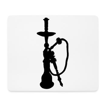 Figure d’ombre de conduite d’eau - Tapis de souris (format paysage) - blanc - Devant