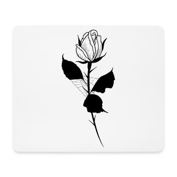 Rose tattoo - Tapis de souris (format paysage) - blanc - Devant