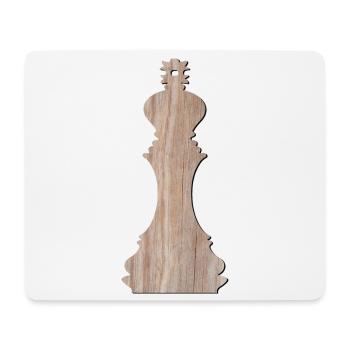Pièces d’échecs Jeu d’échecs KING JEU DE SOCIÉTÉ - Tapis de souris (format paysage) - blanc - Devant