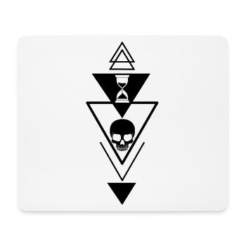 The passing of time is black - Mouse Pad (horizontal) - white - Front