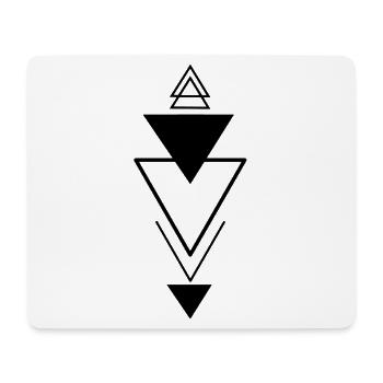 Triangular symbol (black) - Mouse Pad (horizontal) - white - Front